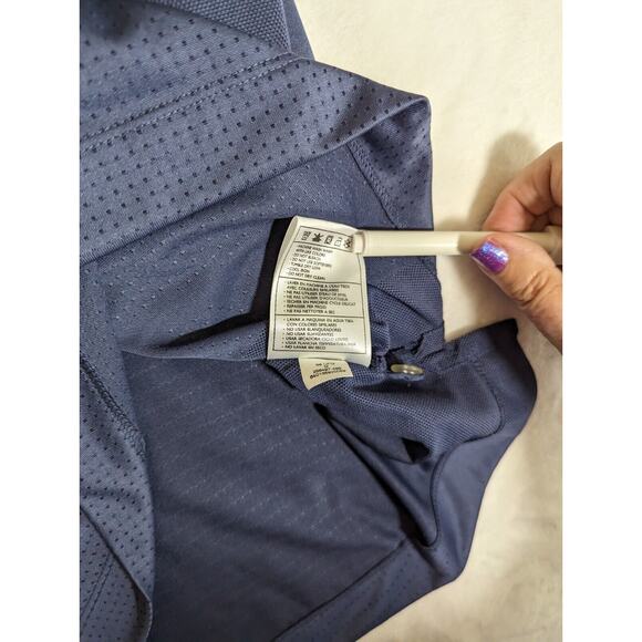 Nike Golf Drifit polo shirt Mens Medium Muted BlueCh42"Length 29"Shoulder-Hem - Picture 3 of 12